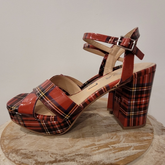 Soda plaid pattern high heels - Picture 3 of 5
